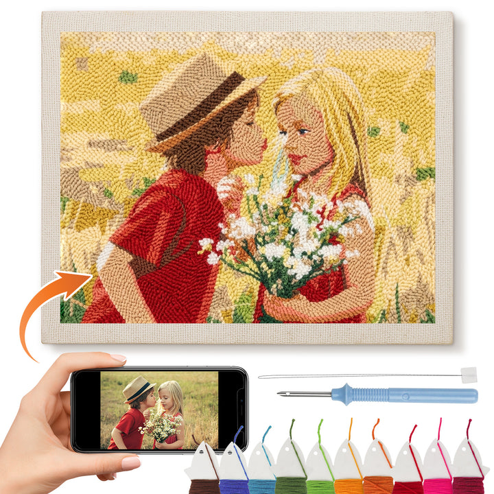 Custom Punch Needle Kit Own Photo