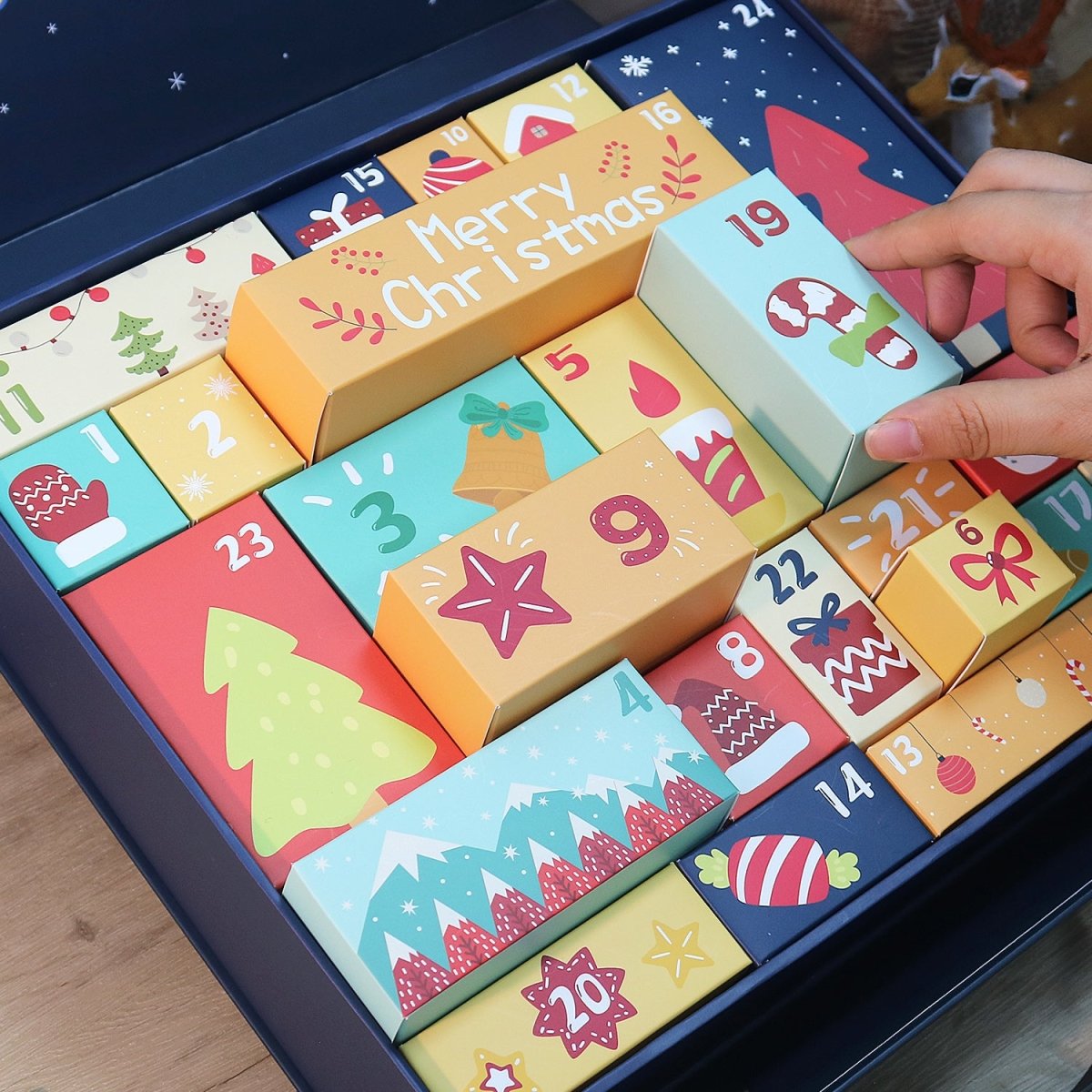 Numbered drawer detail for Gift Box A