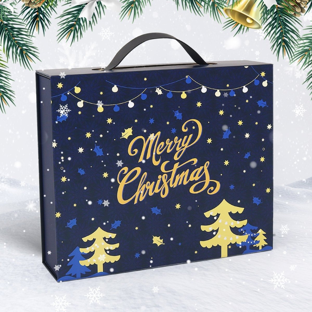 Diamond painting advent calendar Gift Box A in a Christmas setting
