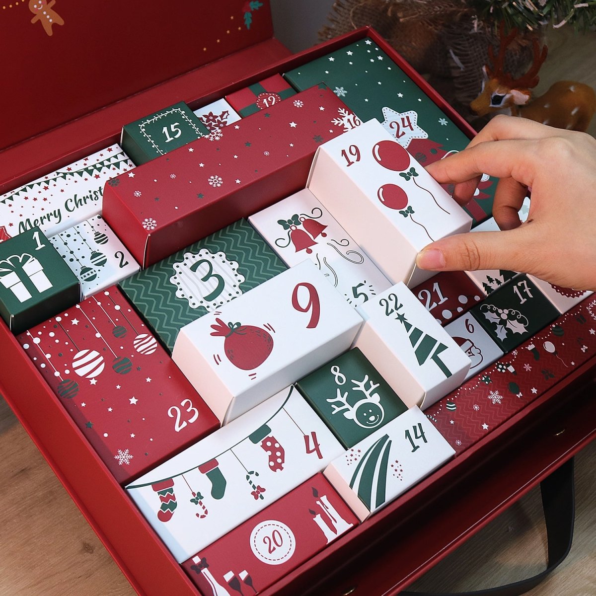 Numbered drawer detail for Gift Box B