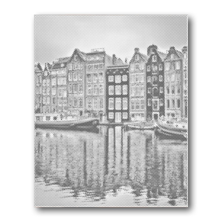 Dot PaintingAmsterdam Canal Houses - isuvio