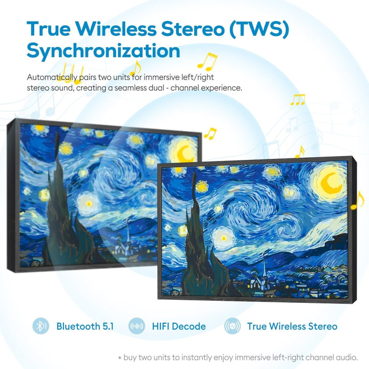 Paint By Numbers KitBluetooth Speaker - Starry Night - isuvio