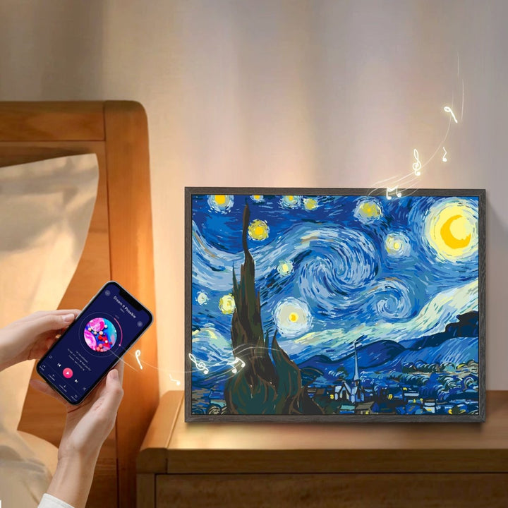 Paint By Numbers KitBluetooth Speaker - Starry Night - isuvio