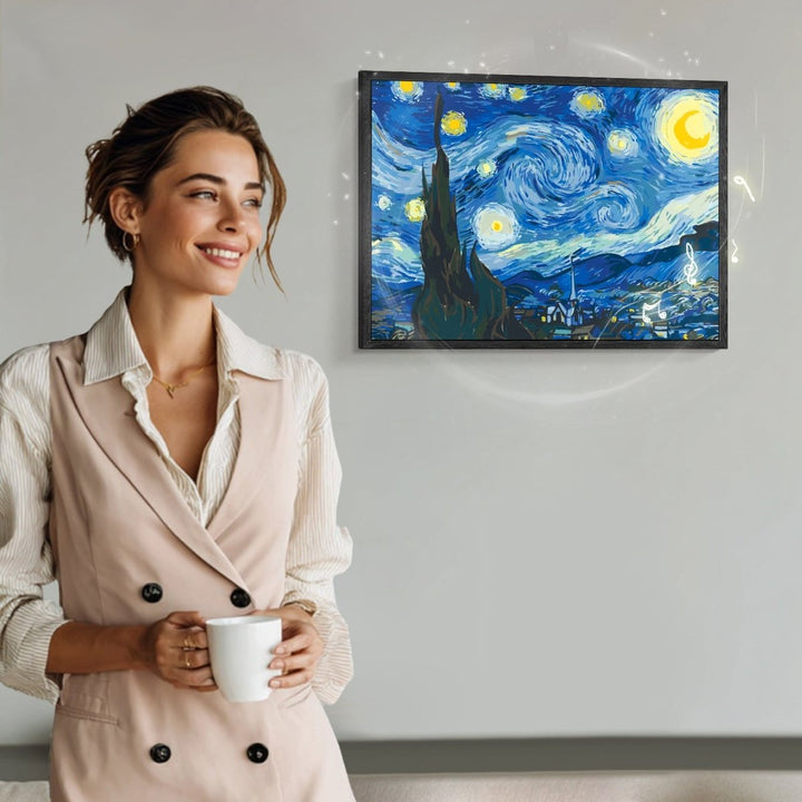 Paint By Numbers KitBluetooth Speaker - Starry Night - isuvio