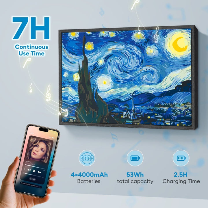Paint By Numbers KitBluetooth Speaker - Starry Night - isuvio