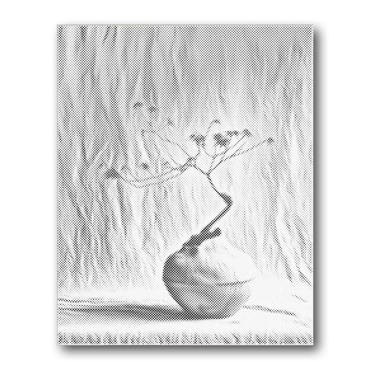 Dot PaintingBonsai Draped Fabric - isuvio