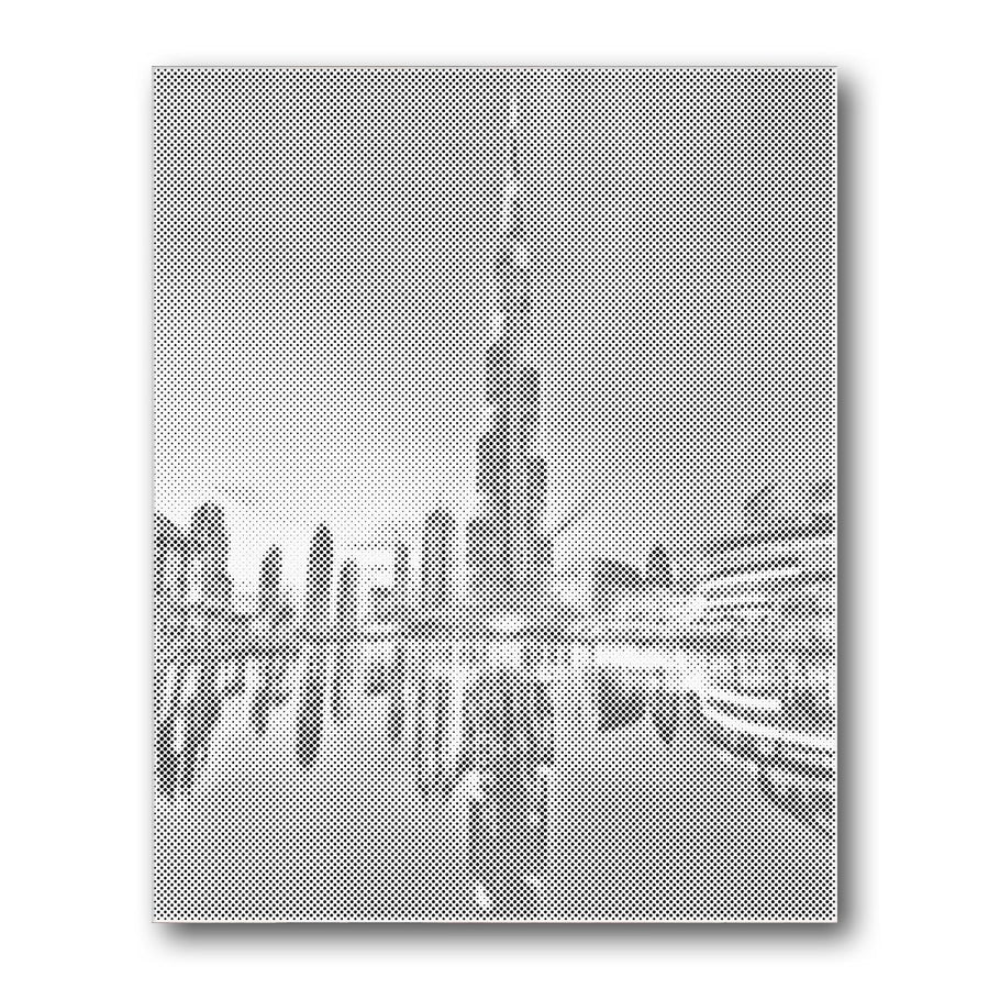 Dot PaintingBurj Khalifa Dubai Skyline - isuvio