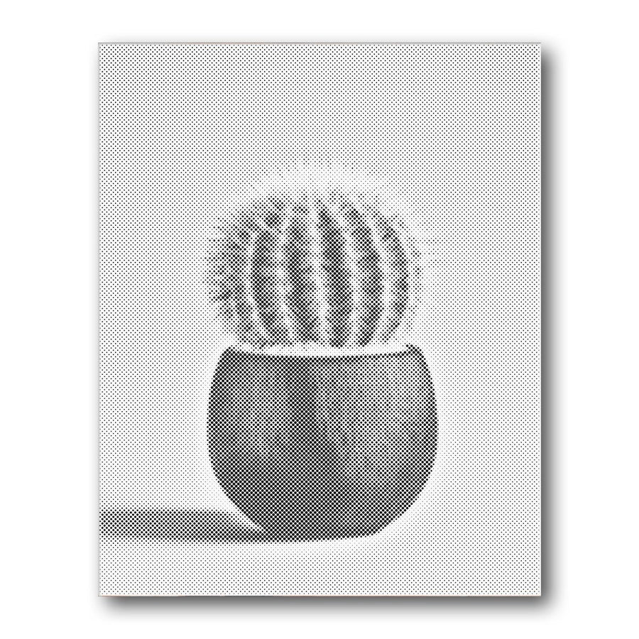 Dot PaintingCactus Pot Minimal - isuvio