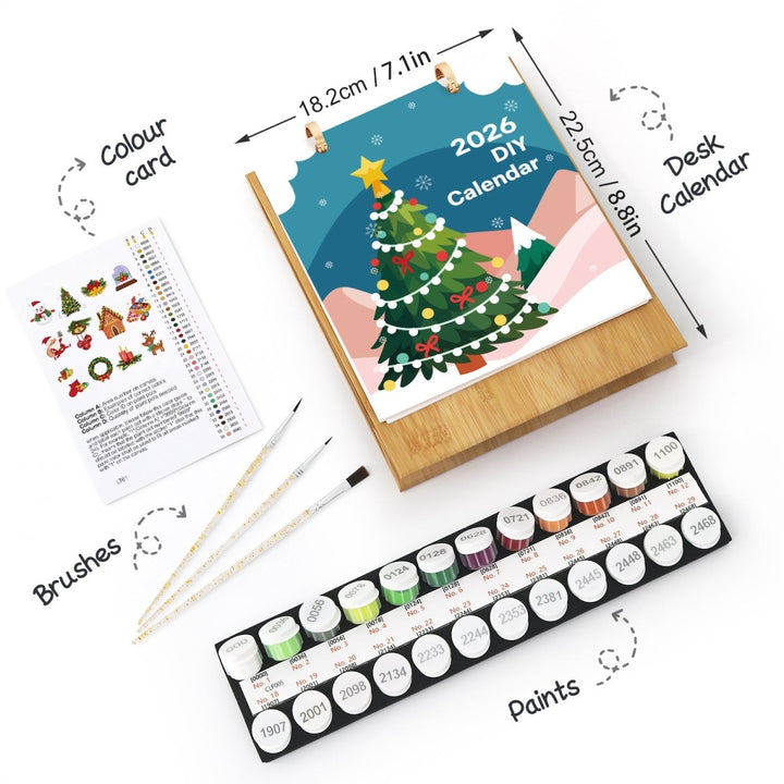 Paint By Numbers KitCalendar 2026 No.9 - isuvio