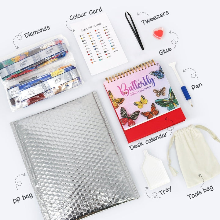 Diamond Painting KitsCalendar Butterfly - isuvio