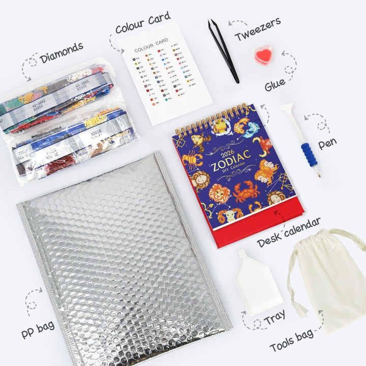 Diamond Painting KitsCalendar Constellation - isuvio