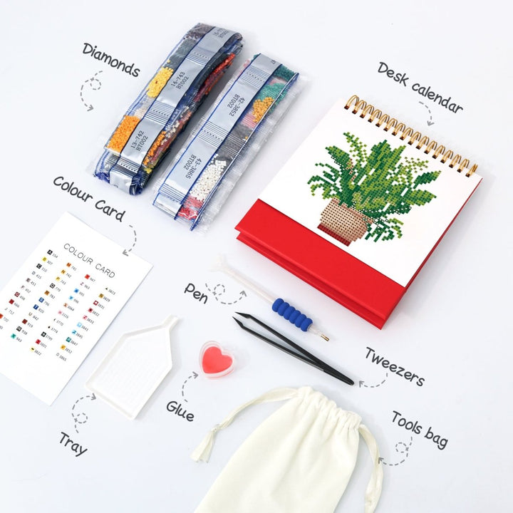 Diamond Painting KitsCalendar Plants - isuvio