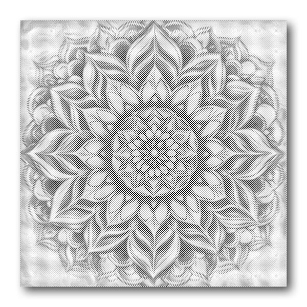 Dot PaintingChrysanthemum Rosette - isuvio