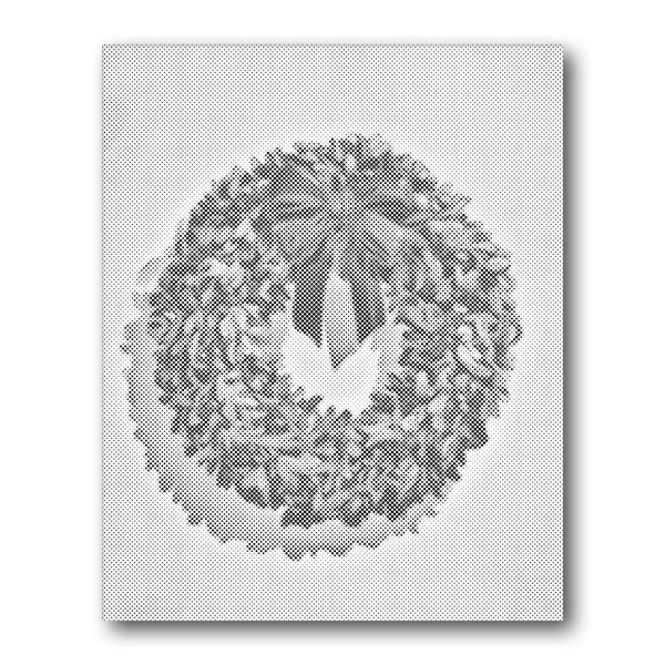 Dot PaintingClassic Christmas Wreath - isuvio