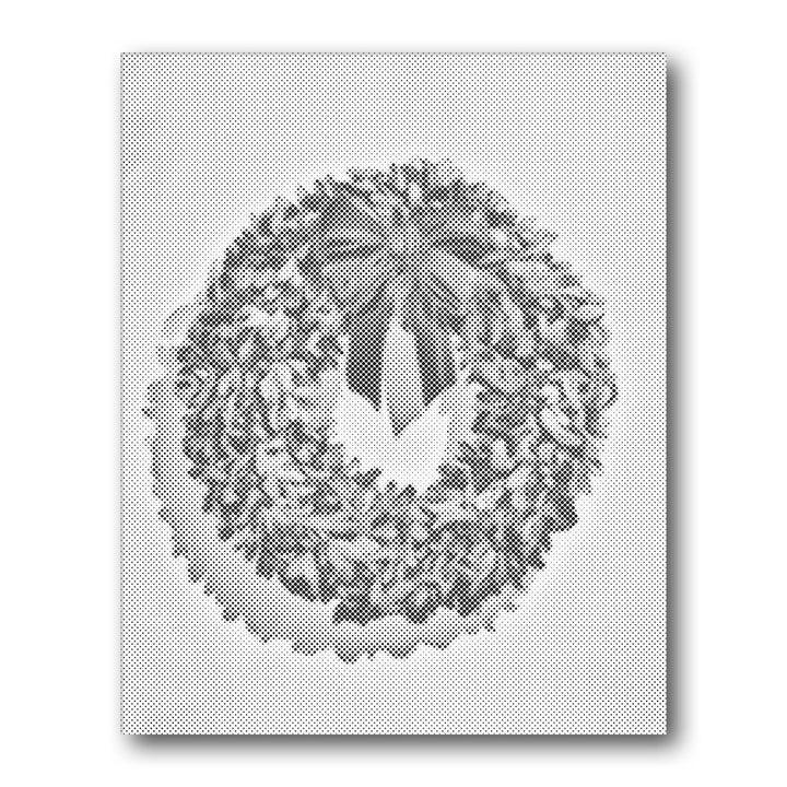 Dot PaintingClassic Christmas Wreath - isuvio