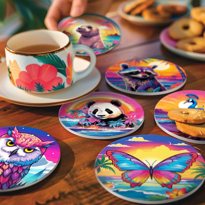 Paint By Numbers KitCoasters Animals No.7 - isuvio