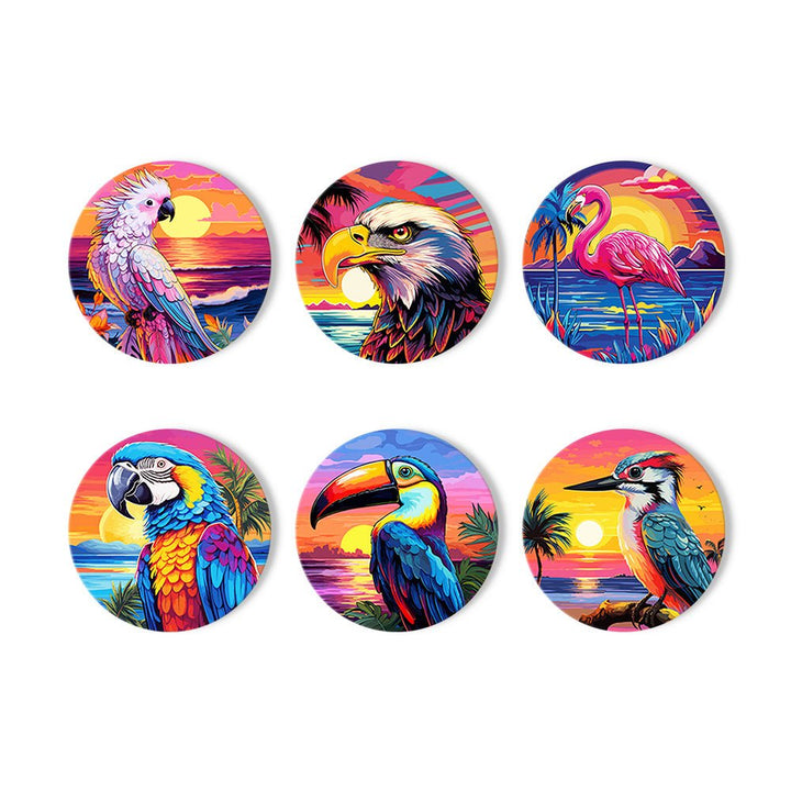 Paint By Numbers KitCoasters Birds No.5 - isuvio