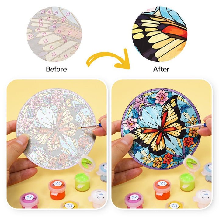 Paint By Numbers KitCoasters Butterfly No.10 - isuvio