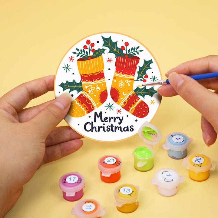 Paint By Numbers KitCoasters Chirstmas No.6 - isuvio