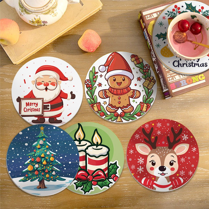 Paint By Numbers KitCoasters Chirstmas No.6 - isuvio