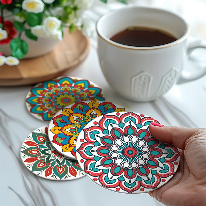 Paint By Numbers KitCoasters Mandala No.2 - isuvio