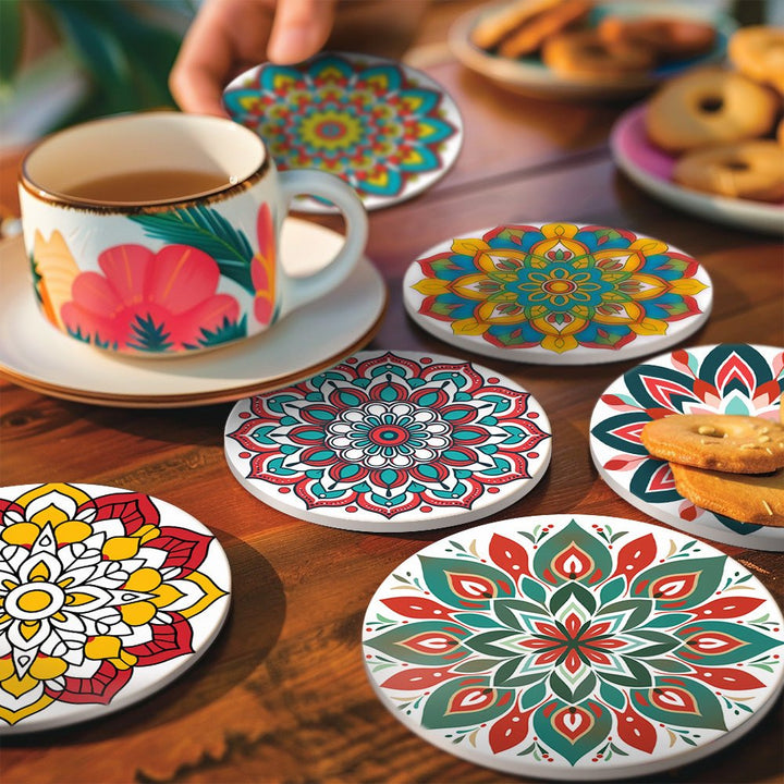 Paint By Numbers KitCoasters Mandala No.2 - isuvio