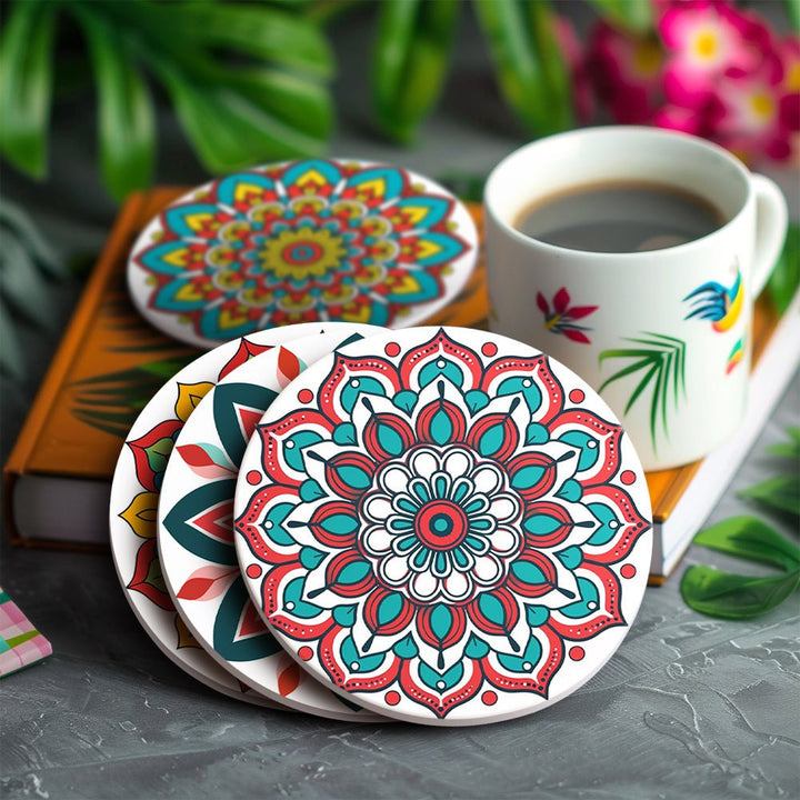 Paint By Numbers KitCoasters Mandala No.2 - isuvio