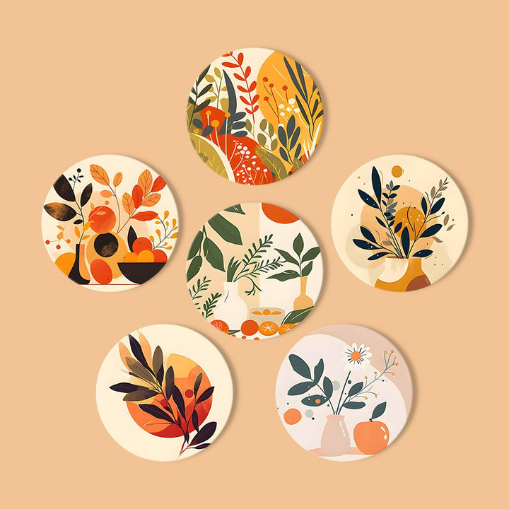 Paint By Numbers KitCoasters Plants No.8 - isuvio