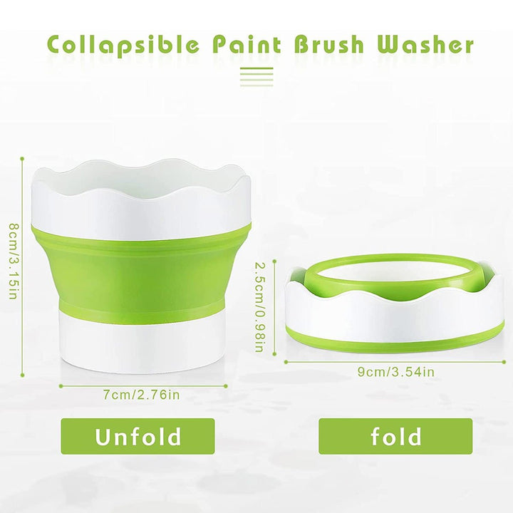 Collapsible Paint Brush Washer Cup - isuvio