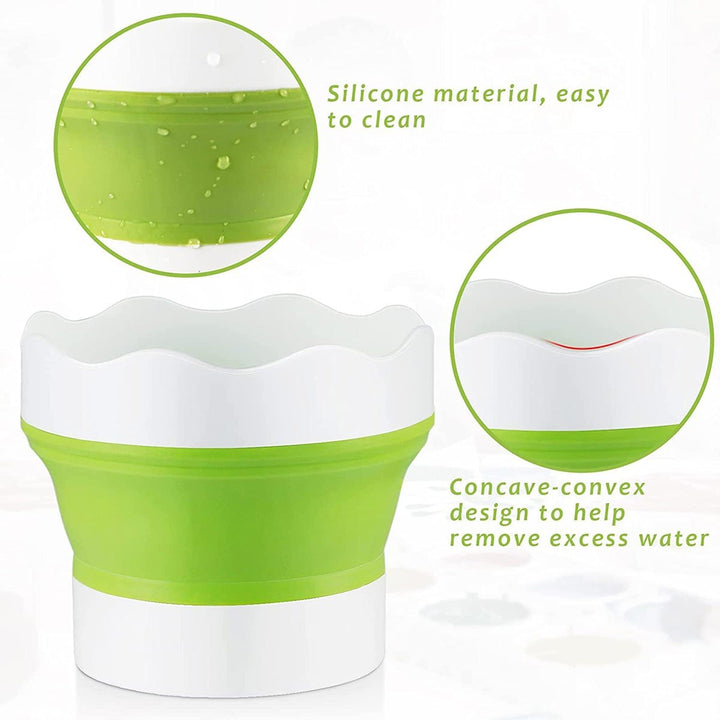 Collapsible Paint Brush Washer Cup - isuvio