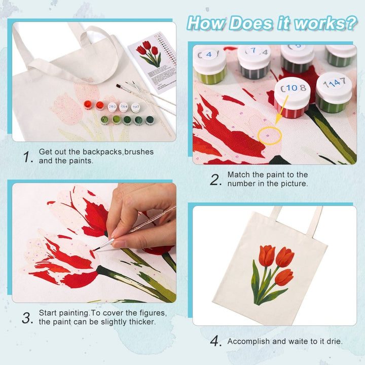 Paint By Numbers KitDIY Painting Bag No.1 - isuvio
