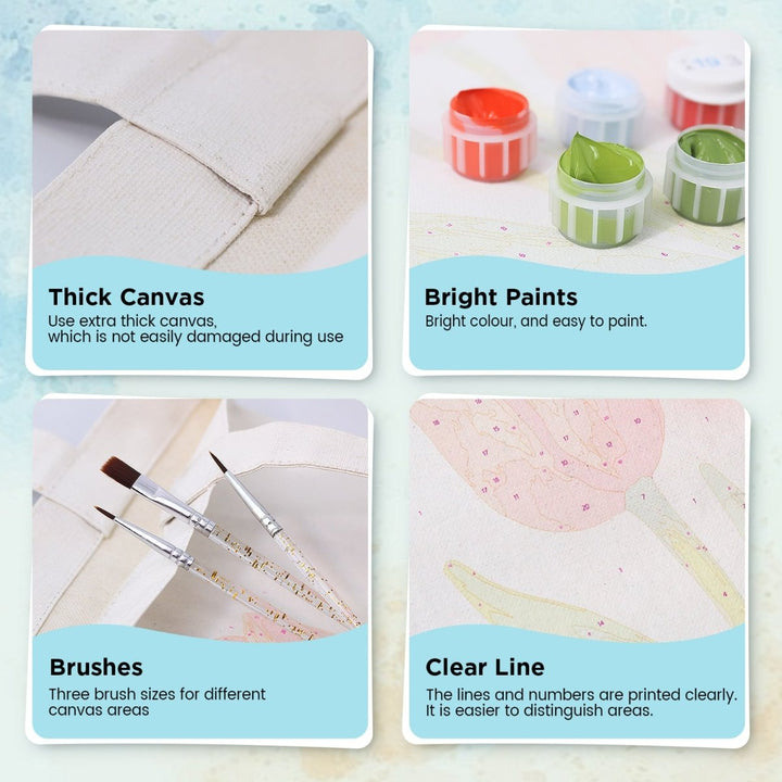 Paint By Numbers KitDIY Painting Bag No.1 - isuvio