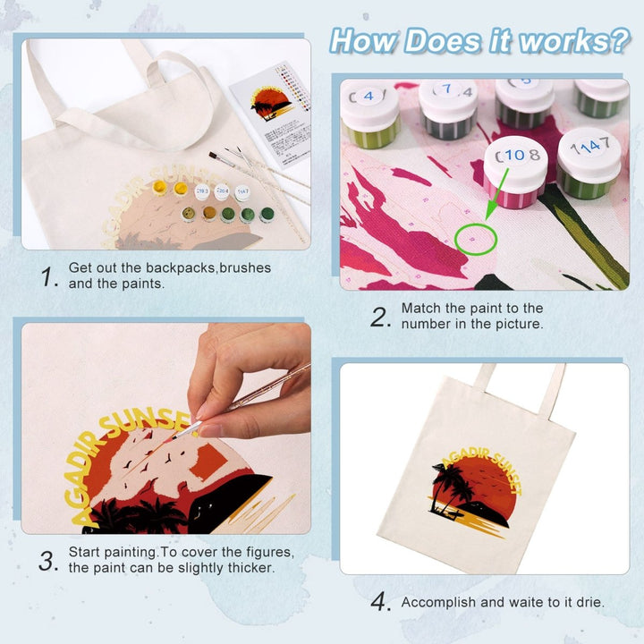 Paint By Numbers KitDIY Painting Bag No.16 - isuvio