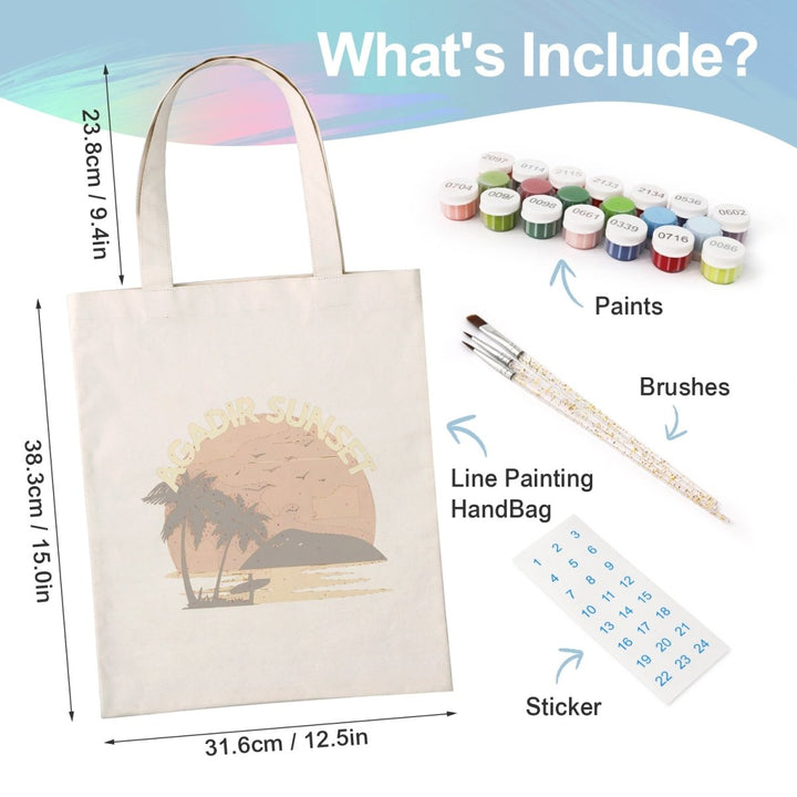 Paint By Numbers KitDIY Painting Bag No.16 - isuvio