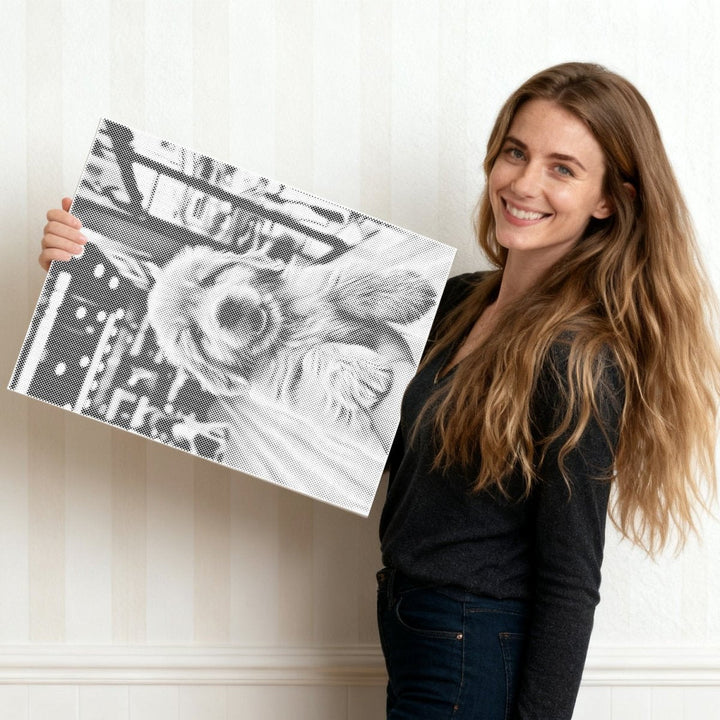 Dot PaintingEiffel Tower Paris Flowers - isuvio