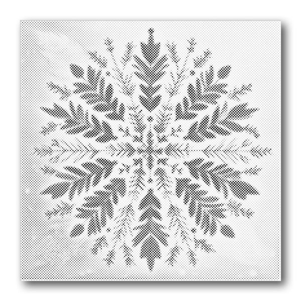 Dot PaintingFern Snowflake - isuvio