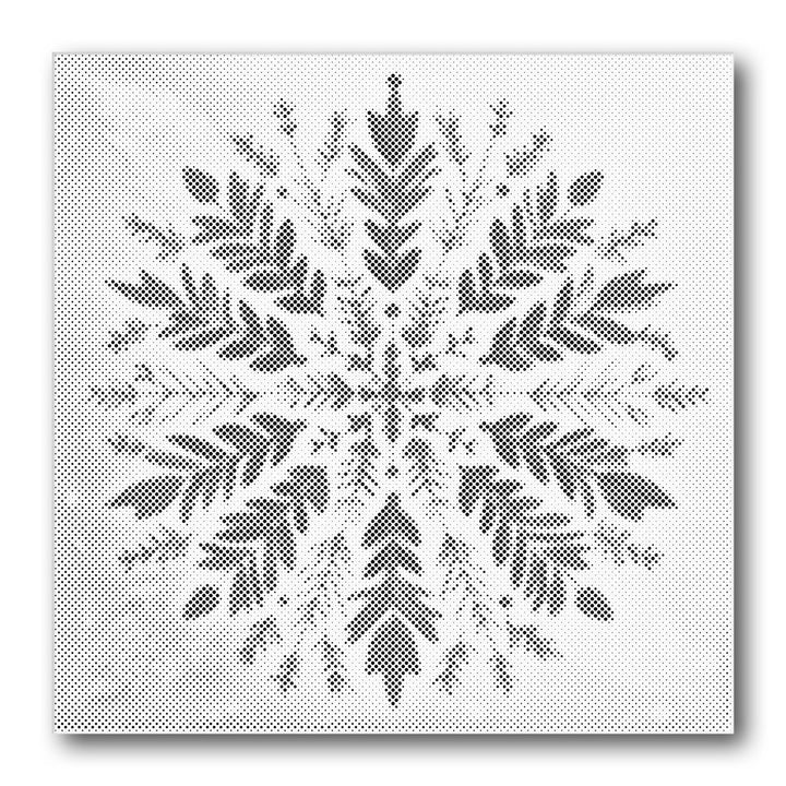 Dot PaintingFern Snowflake - isuvio