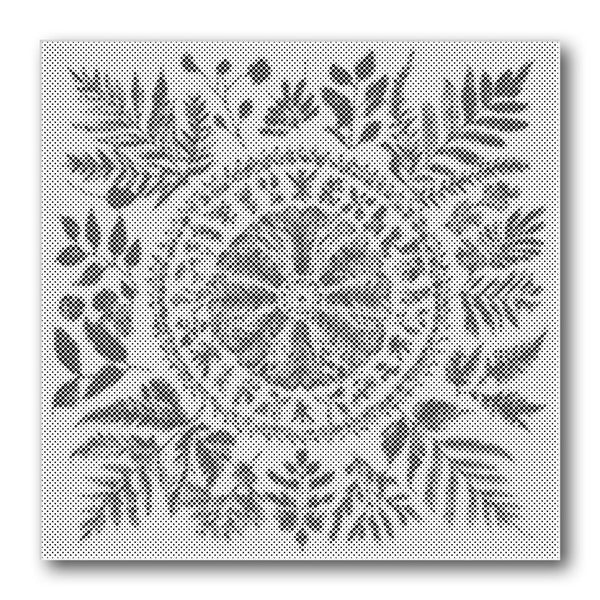 Dot PaintingFern Wreath - isuvio