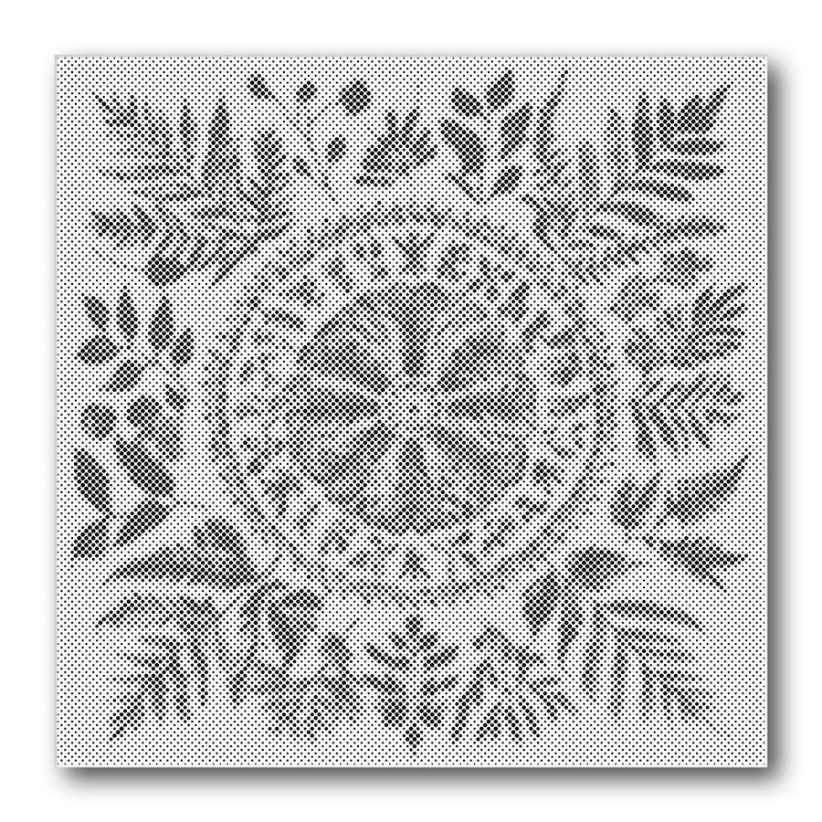 Dot PaintingFern Wreath - isuvio