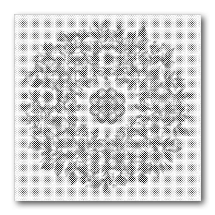 Dot PaintingFlower Wreath Circle - isuvio