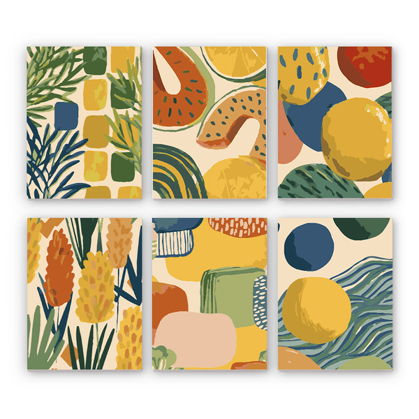 Mini Paint By Numbers SetGeometric Pattern Blocks - isuvio