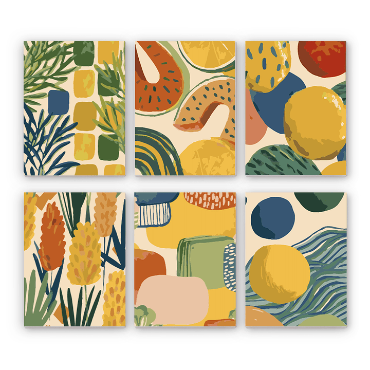 Mini Paint By Numbers SetGeometric Pattern Blocks - isuvio