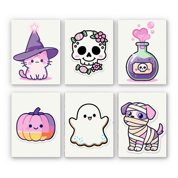 Mini Paint By Numbers SetHalloween Cute Icons - isuvio