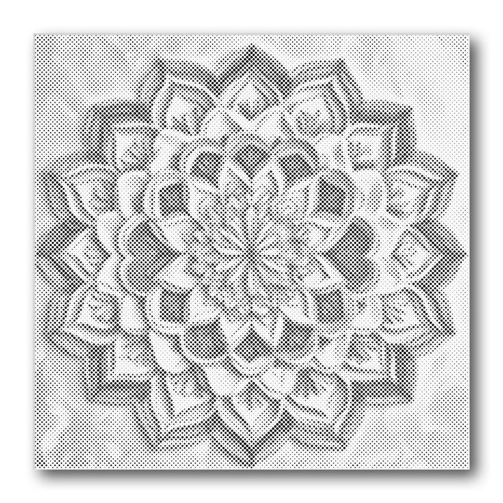 Dot PaintingHeart Petal Mandala - isuvio