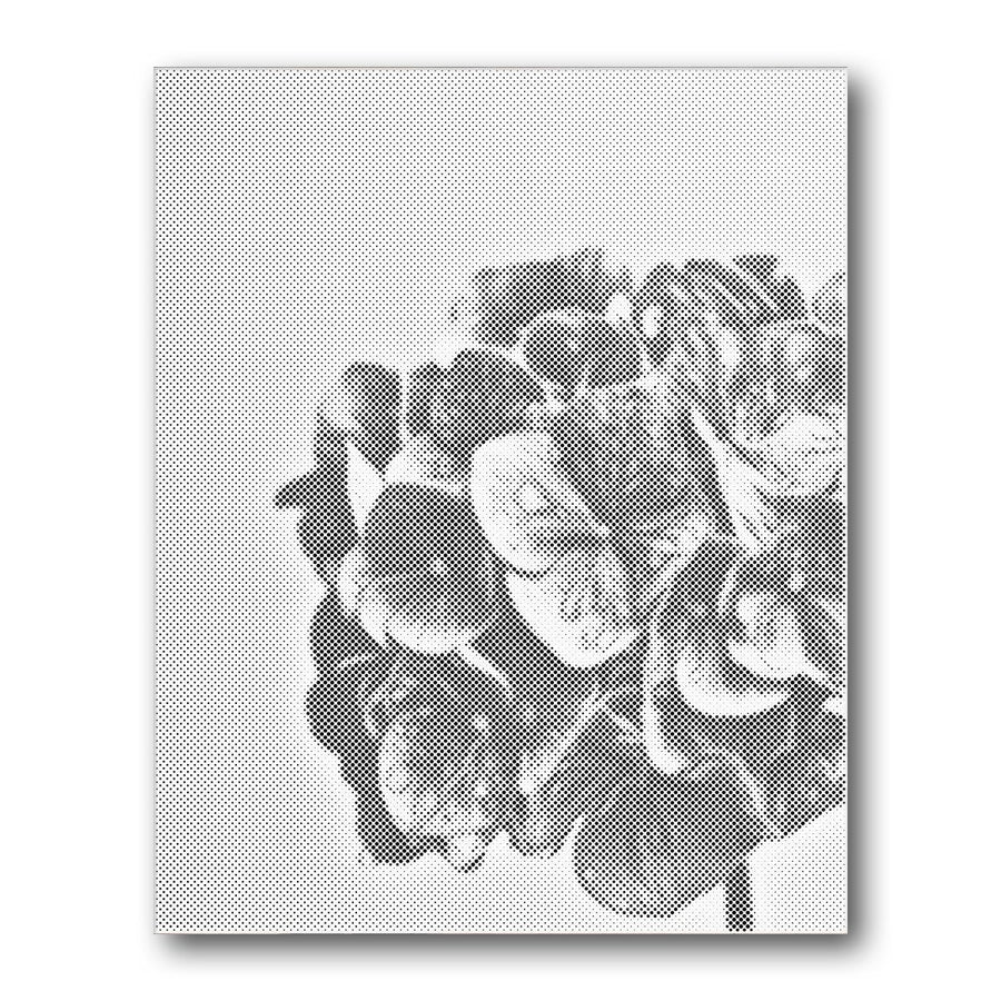 Dot PaintingHydrangea Cluster Side - isuvio