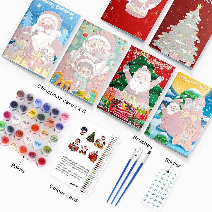 Paint By Numbers KitiSuvio Christmas Cards Series No.3 - isuvio