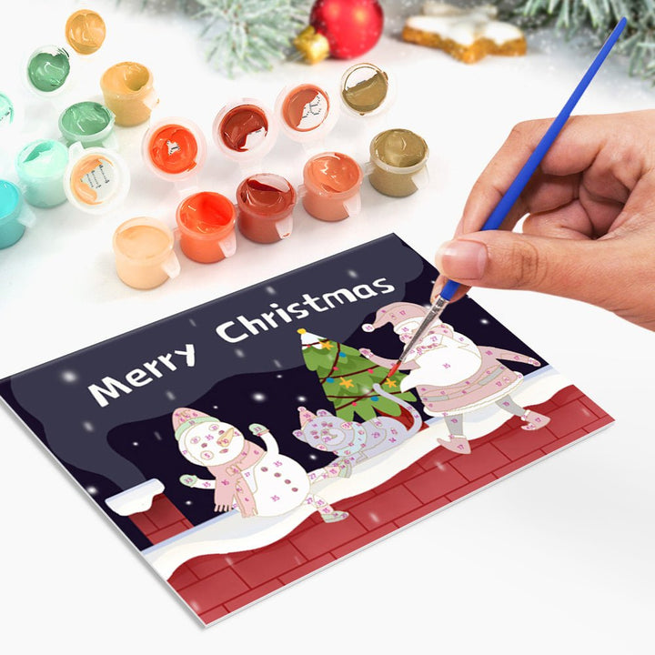 Paint By Numbers KitiSuvio Christmas Cards Series No.5 - isuvio