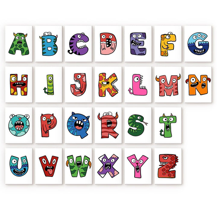 Paint By Numbers KitiSuvio Mini Series Alphabet No.1 - isuvio