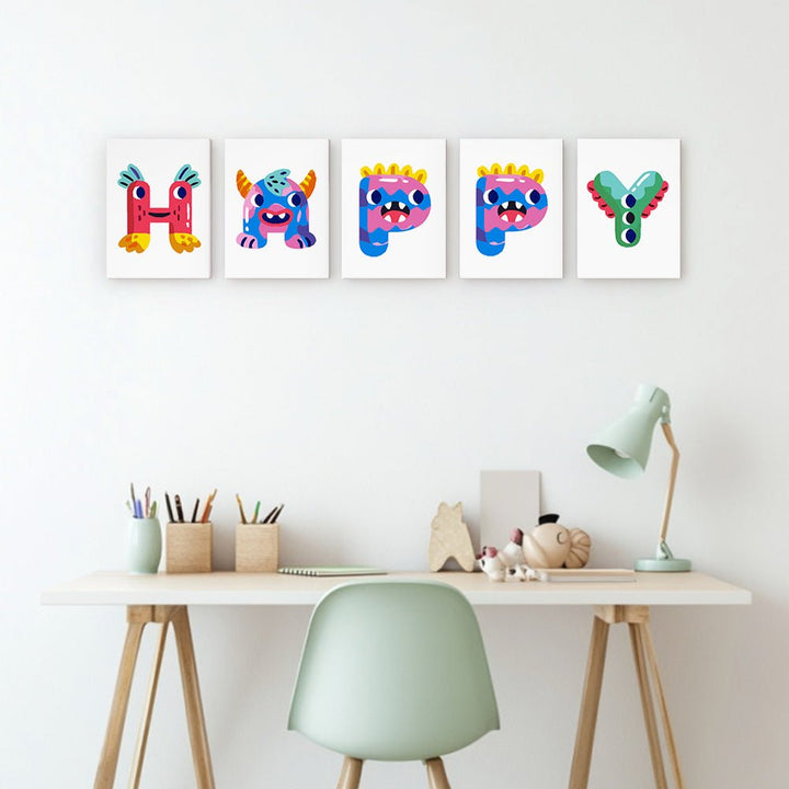 Paint By Numbers KitiSuvio Mini Series Alphabet No.12 - isuvio