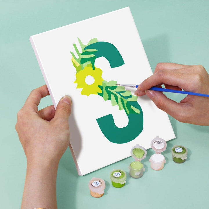 Paint By Numbers KitiSuvio Mini Series Alphabet No.4 - isuvio
